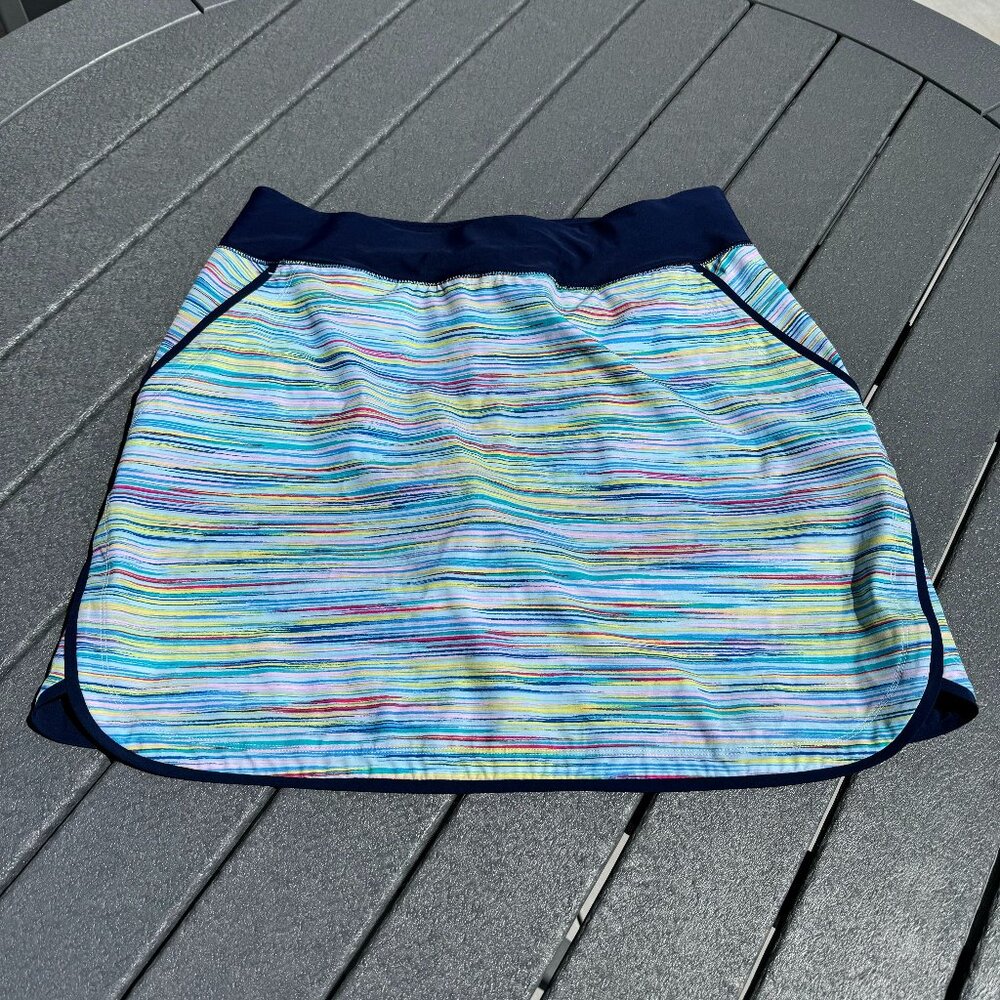 Lands End Women's Quick Dry Board Skort Swim Skirt Size 10
